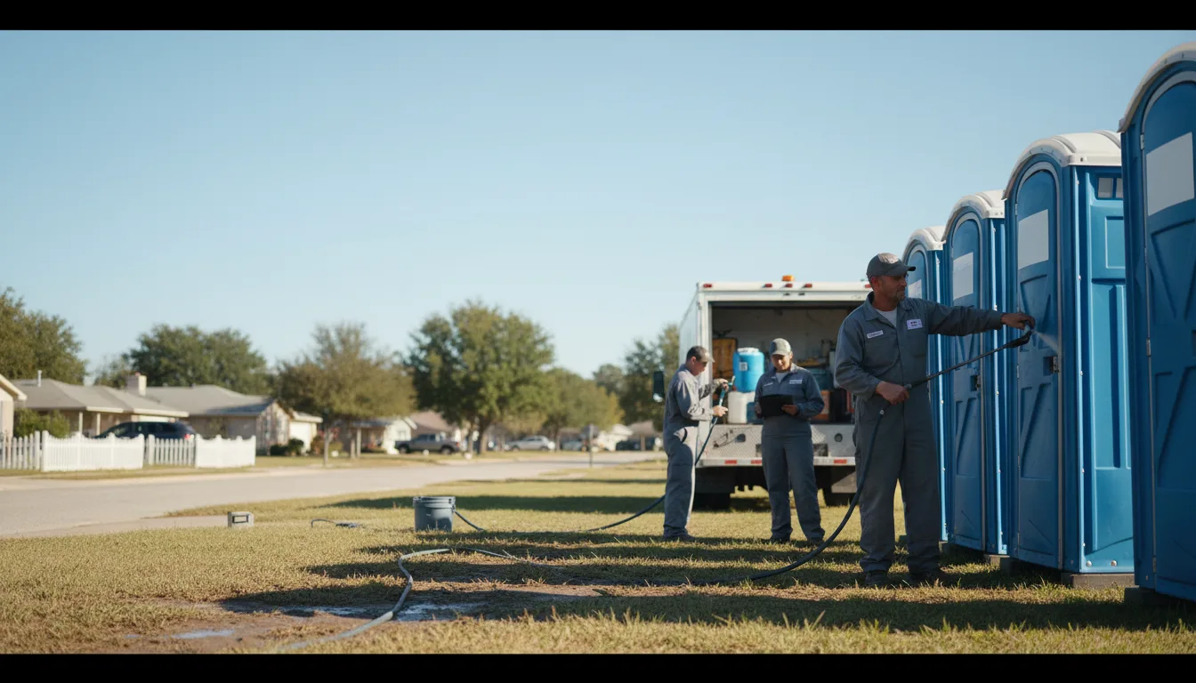 Long-Term Portable Toilet Rental in Pleasant Lake, IN near me
